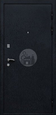 дверь металлическая, снаружи темный порошок, внутри мдф-ДВ-236