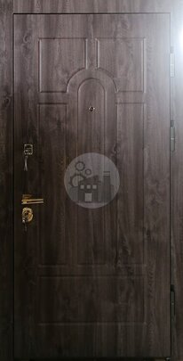 Стальная дверь с отделкой МДФ и виноритом, терморазрыв-ДВ-1151